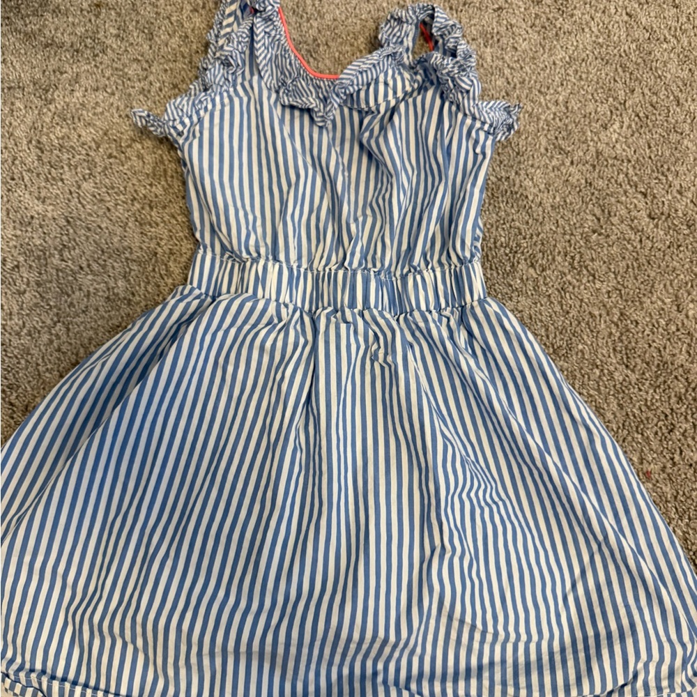 Crewcuts Blue and White Spaghetti Strap Sundress